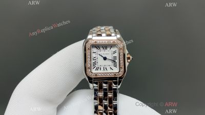 Cartier Panthere de Swiss Langda Quartz Movement 27mm Diamond Bezel TT Watch